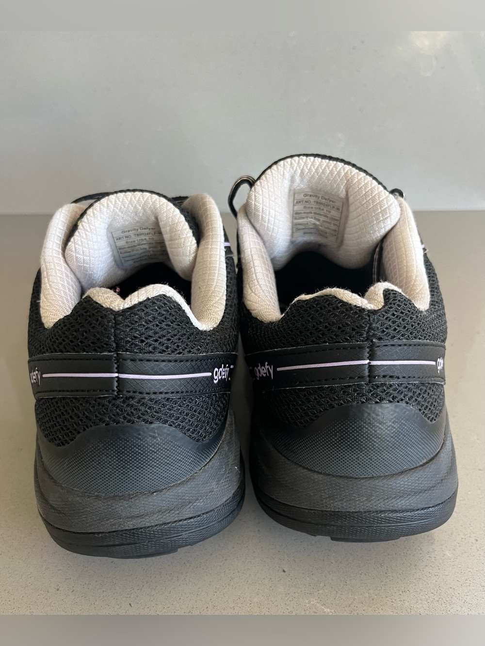 GDEFY Women’s 10 Black Purple Gravity Defyer Comfort Fit ION Athletic Shoes - Picture 7 of 12